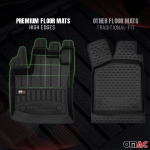 Alfa Romeo Stelvio Floor Mats - Omac - Proline Premium TPE - Black 